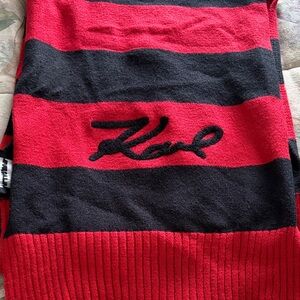 Karl Lagerfeld Red and Black scarf